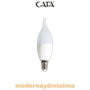 Cata CT-4080 7W E14 Duylu Kıvrık Mum Ampül Beyaz Işık