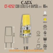 Cata CT-4252 12V 5W Cob Ledli G4 Led Kapsül Ampül Beyaz ışık