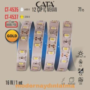 Cata CT-4537 12V Yüksek Lümen Şerit Led Günışığı