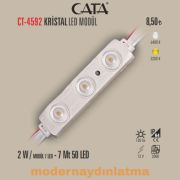 Cata CT-4592 12V 2W Kristal Modül Led Günışığı