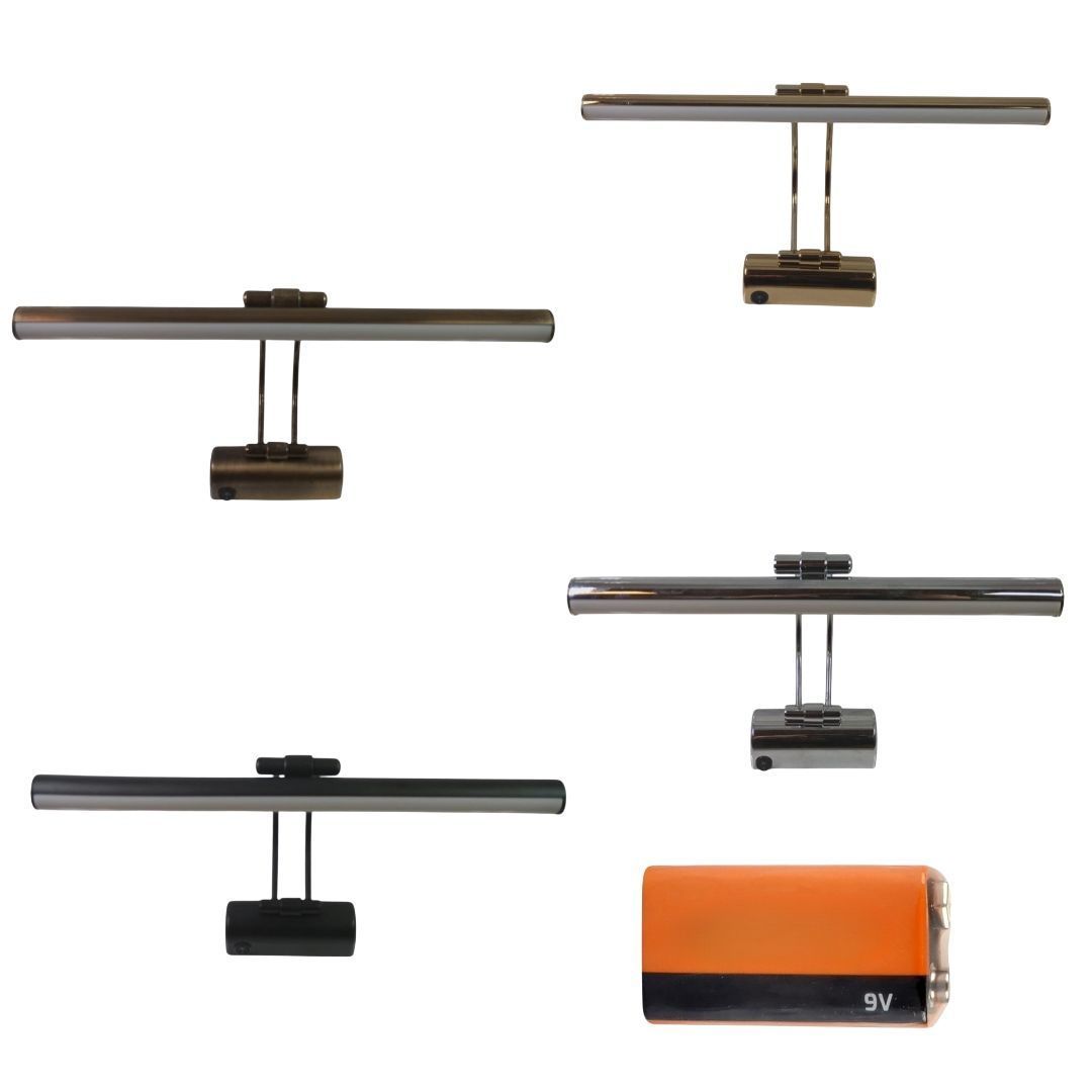 Lebis Pilli Ayna Üstü Flüt Aplik Tablo Aydınlatma 35 Cm