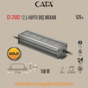 Cata CT-2592 12V 12,5 Amper Dış Mekan Led Trafosu