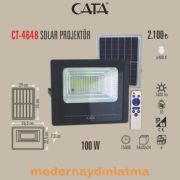 Cata CT-4648 100W Solar Güneş Enerjili Projektör