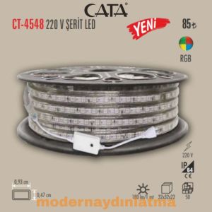 Cata CT-4548 220V Dış Mekan Hortum Şerit Led RGB Işık