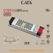Cata CT-2675 12V 12,5 Amper Süper Slim Şerit Led Trafosu