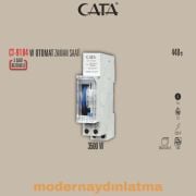Cata CT-9184 Rezervli Sigorta Tipi W Otomat Zaman Saati