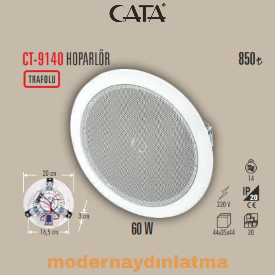 Cata CT-9140 60W Trafolu Hoparlör