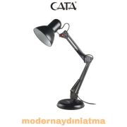 Cata CT-8405 New York E27 Duylu Elektrikli Masa Lambası Siyah