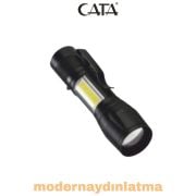 Cata CT-8024 3 Fonksiyonlu Ledli Şarjlı El Feneri