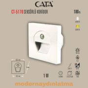 Cata CT-5170 Beyaz Kasa Sensörlü Koridor Spot Günışığı