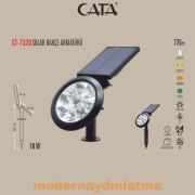Cata CT-7320 18W Solar Güneş Enerjili Bahçe Armatür Amber Işık