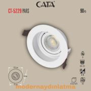 Cata CT-5229 Pars Beyaz Yuvarlak Dekoratif Spot