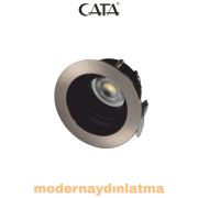 Cata CT-5220 Pars Satin-Siyah Yuvarlak Dekoratif Spot