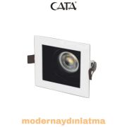 Cata CT-5222 Pars Beyaz-Siyah Kare Dekoratif Spot