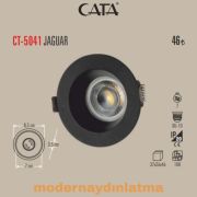 Cata CT-5041 Jaguar Siyah Yuvarlak Dekoratif Spot