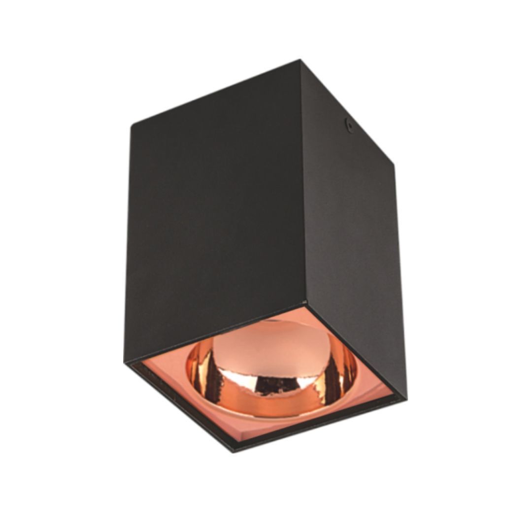 Cata CT-5420 Bergama Siyah-Bakır Gu10 Duylu Sıva Üstü Armatür