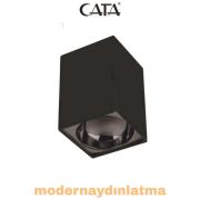 Cata CT-5420 Bergama Siyah-Platin Gu10 Duylu Sıva Üstü Armatür