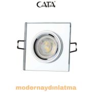 Cata CT-6556 Sardunya Kare Dekoratif Cam Spot