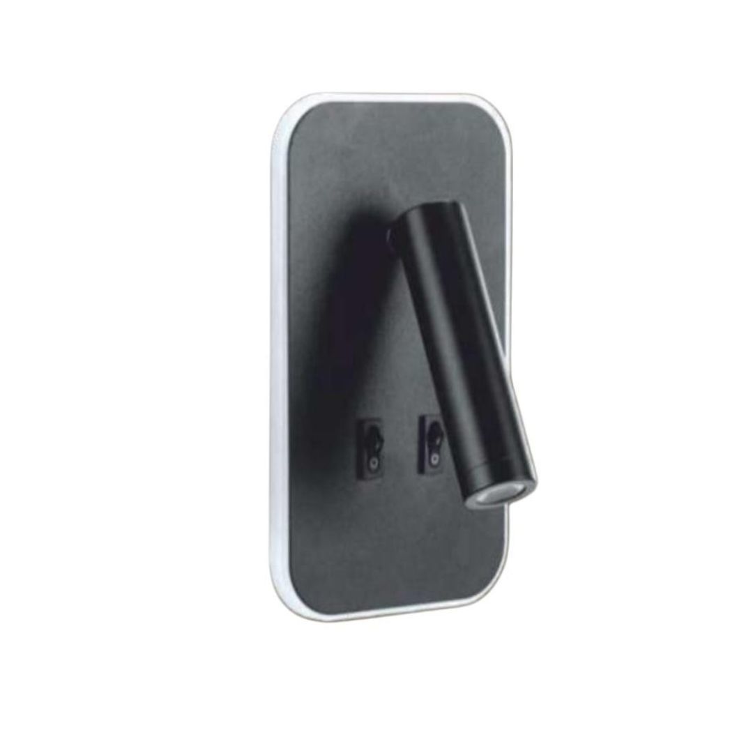 Cata CT-5253 Tuvalu Yatak Başı Led Aplik Siyah Renk