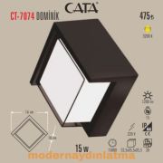Cata CT-7074 15W Dominik Dış Mekan Modern Ledli Aplik Günışığı
