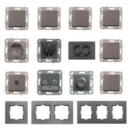 Viko Novella Serisi Füme Renk Anahtar Prizler