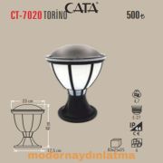 Cata CT-7020 Torino E27 Duylu ABS Bahçe Armatür 40 Cm