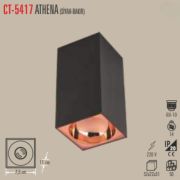 Cata CT-5417 Athena Siyah-Bakır Gu10 Duylu Sıva Üstü Armatür