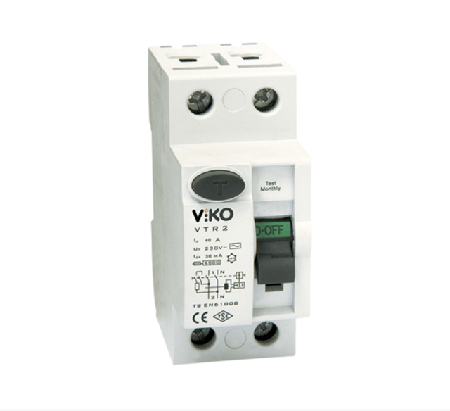 Viko 2x63 30 mA Monofaze Kaçak Akım Rolesi