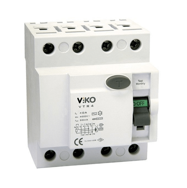 Viko 4x80 300 mA Trifaze Yangın Koruma Rolesi