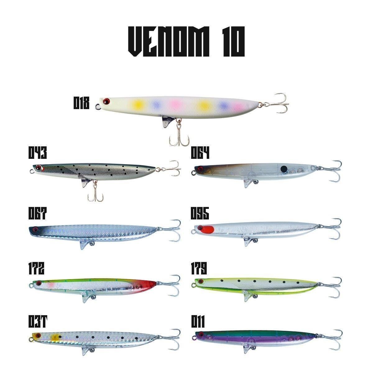 Fujin Venom 10 10.5gr 10cm Maket Balık - 067 Silver Black Head