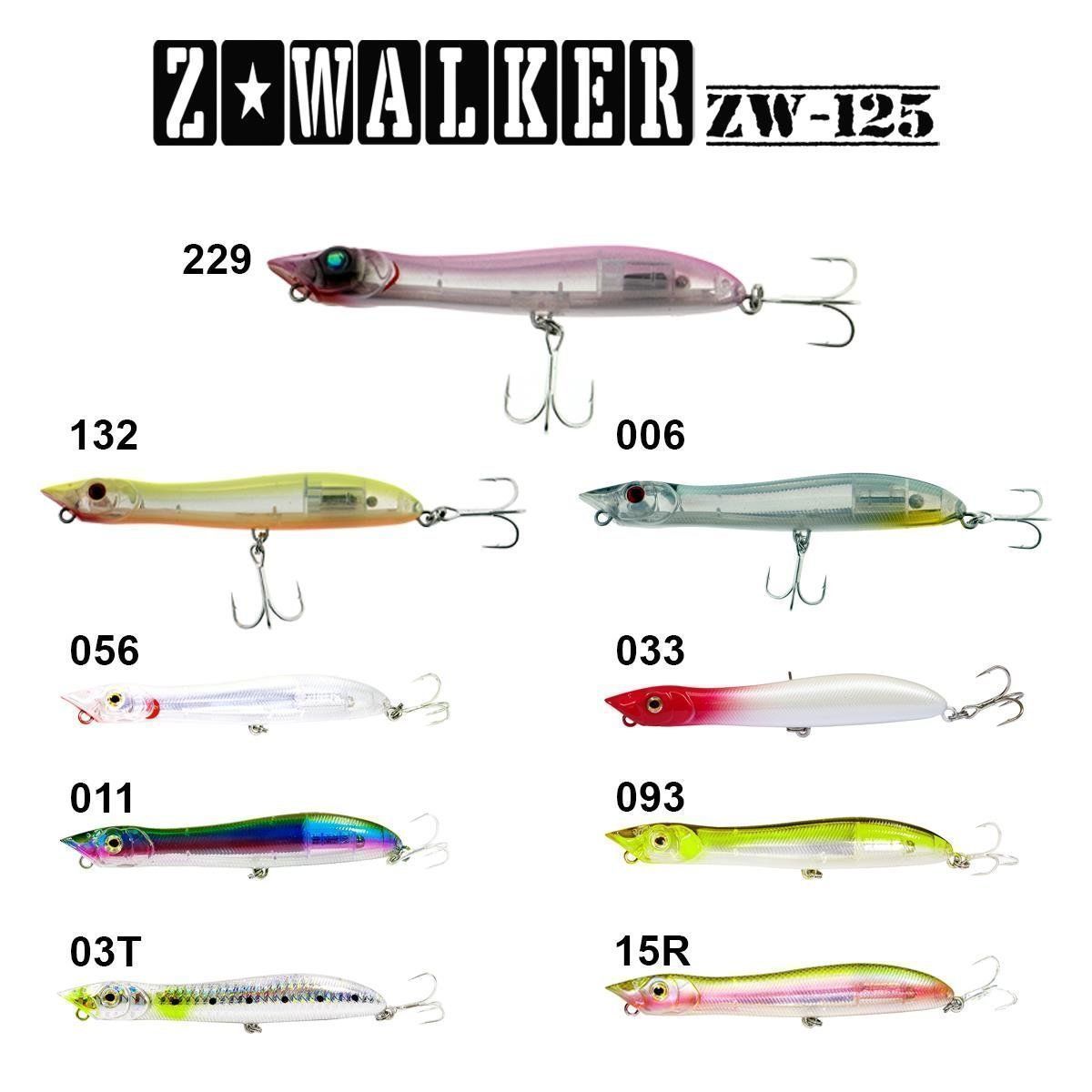 Fujin Z-Walker 125mm 18gr Su Üstü Maket Balık - 033 Red Head