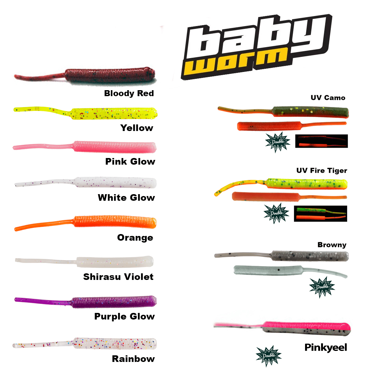 Fujin Baby Worm 5,2cm Floating LRF Silikonu - PinkOrange