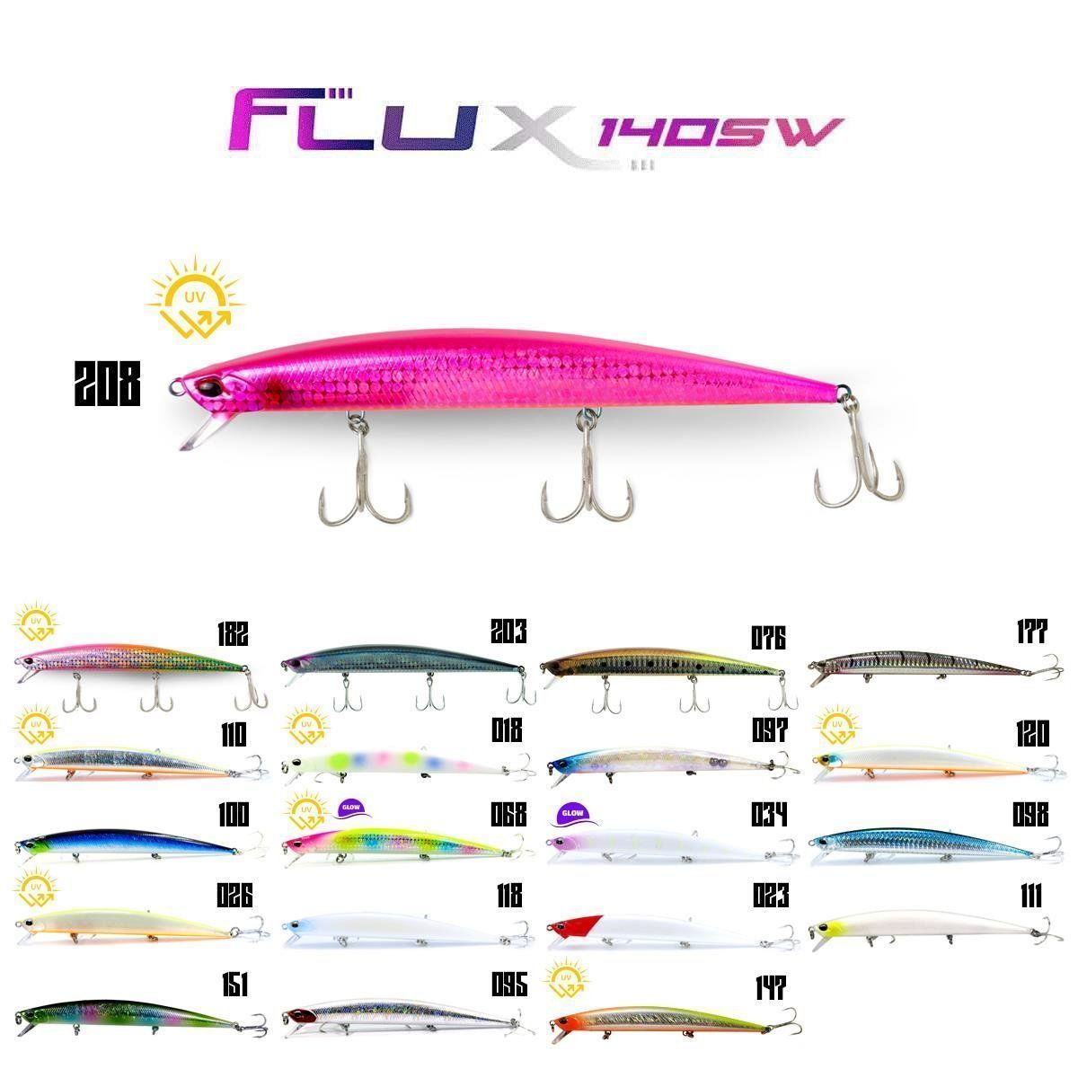 Fujin Flux 140mm 18gr Floating Maket Balık - 100 Flashing Blue