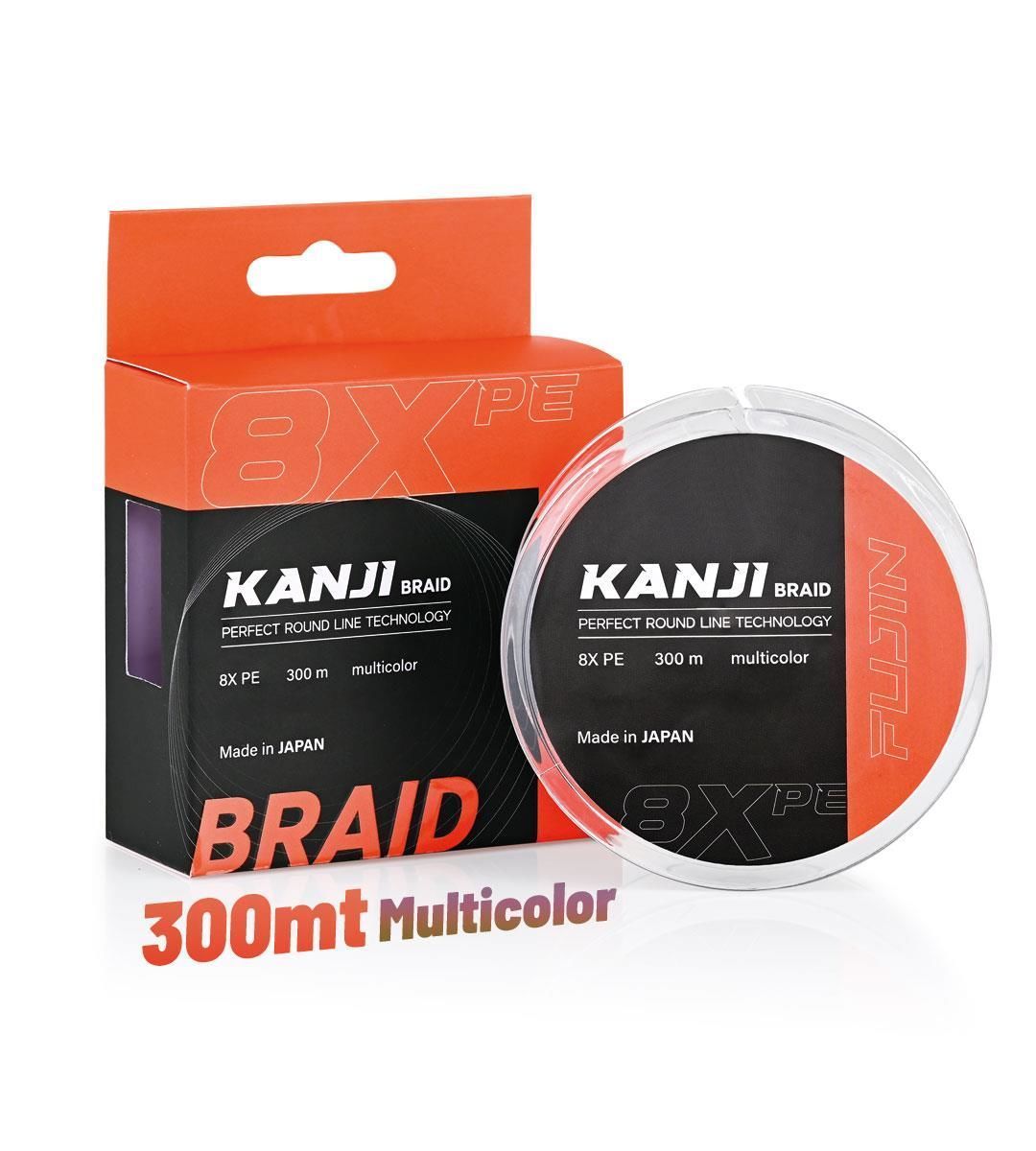 Fujin Kanji 8X 300MT Multi Color Pe Line 0,235 mm