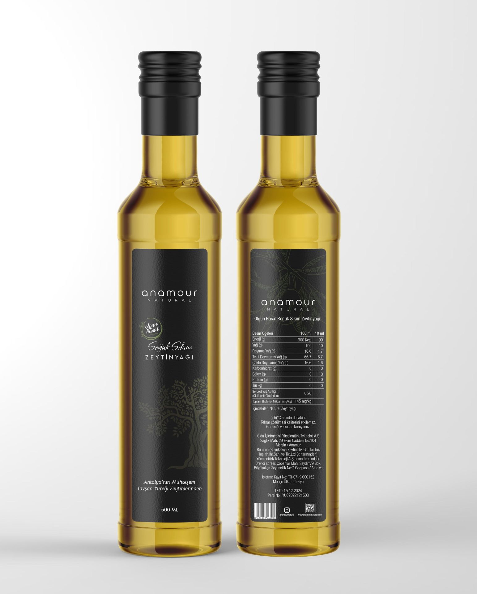 Tavşan Yüreği Olgun Hasat Zeytinyağı 500ml