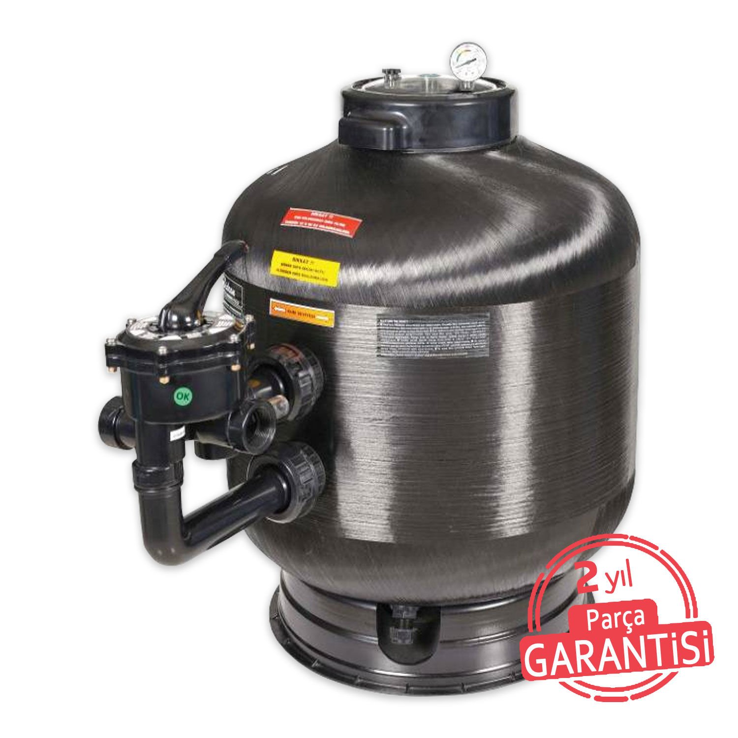 Turbidron-SL - Ø710 mm - 20 m³/h 2'' ''Bobin Sargılı-S'' Havuz Kum Filtresi