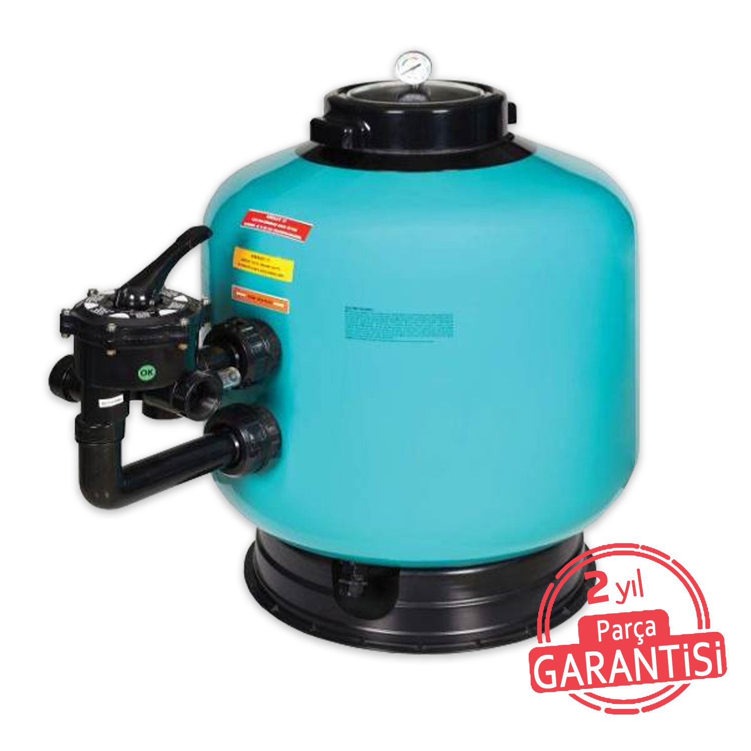 Filtegra SL - Ø630 - 1,5'' Gemaş Filtegra Havuz Kum Filtresi Yandan Şef. -16 m³/h