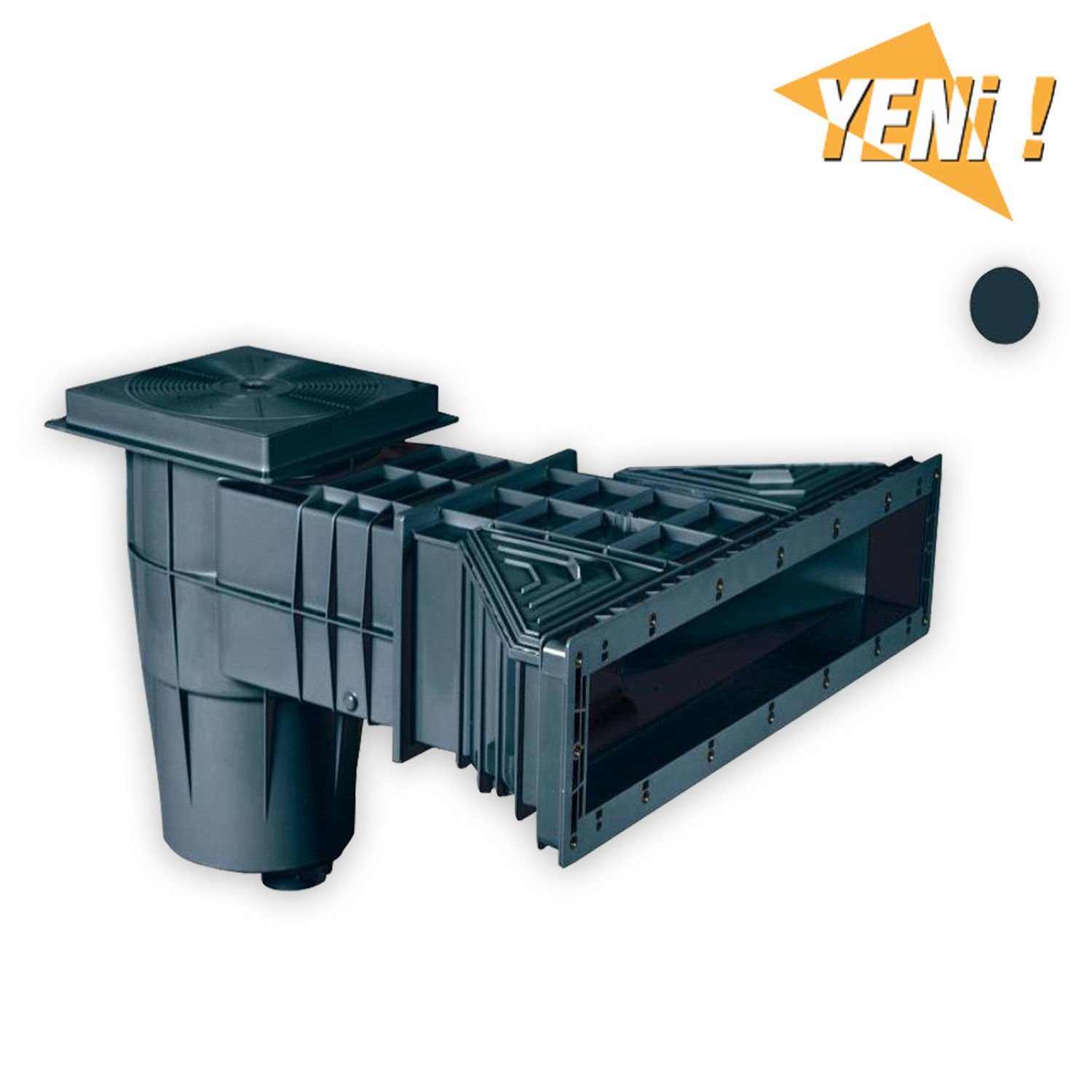 Yükseltilmiş Lüks Geniş Ağızlı Skimmer Antrasit - RAL 7016