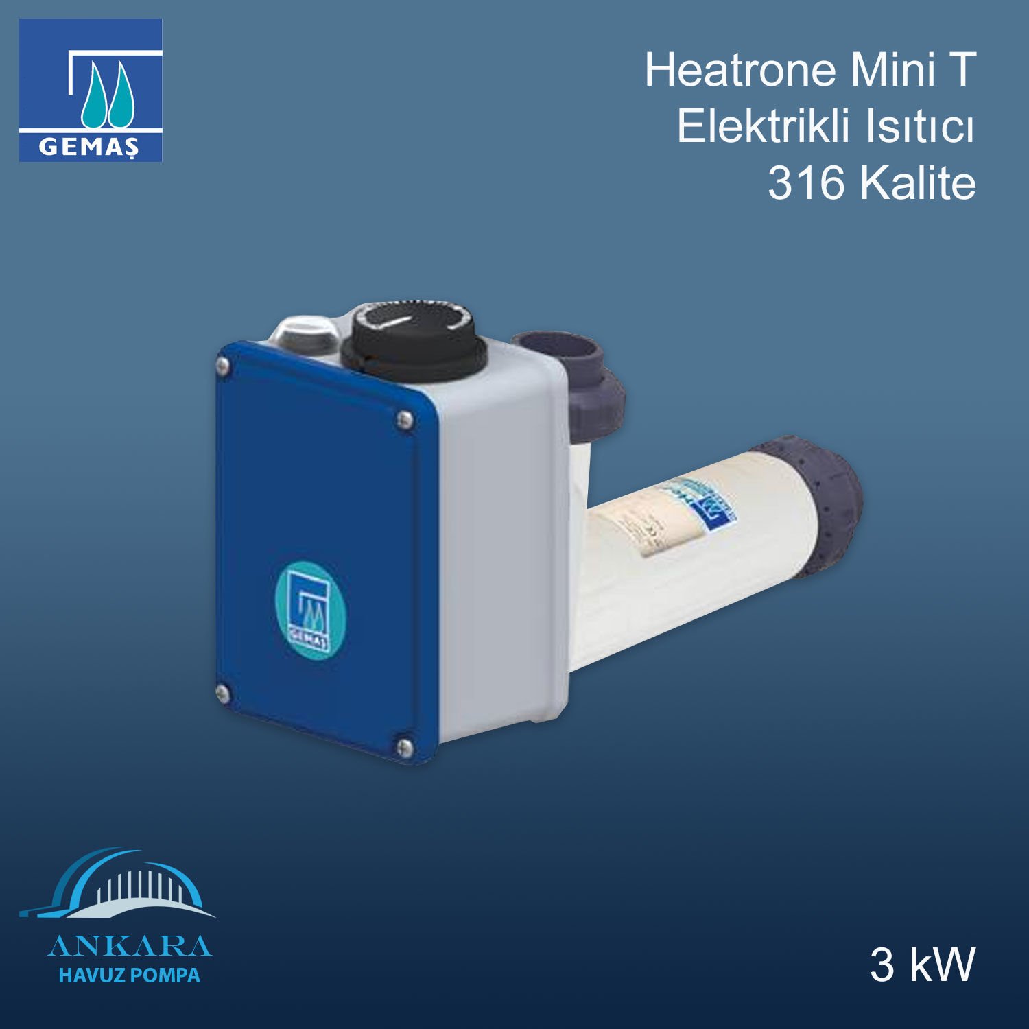 Heatrone Mini Ti 3 kW Elektrikli Isıtıcı