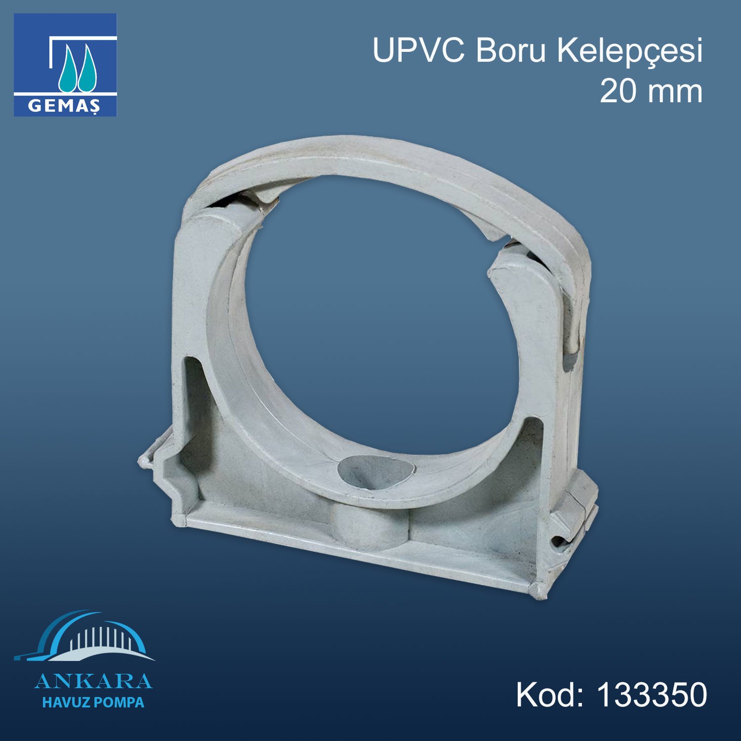 UPVC Boru Kelepçesi 20 mm