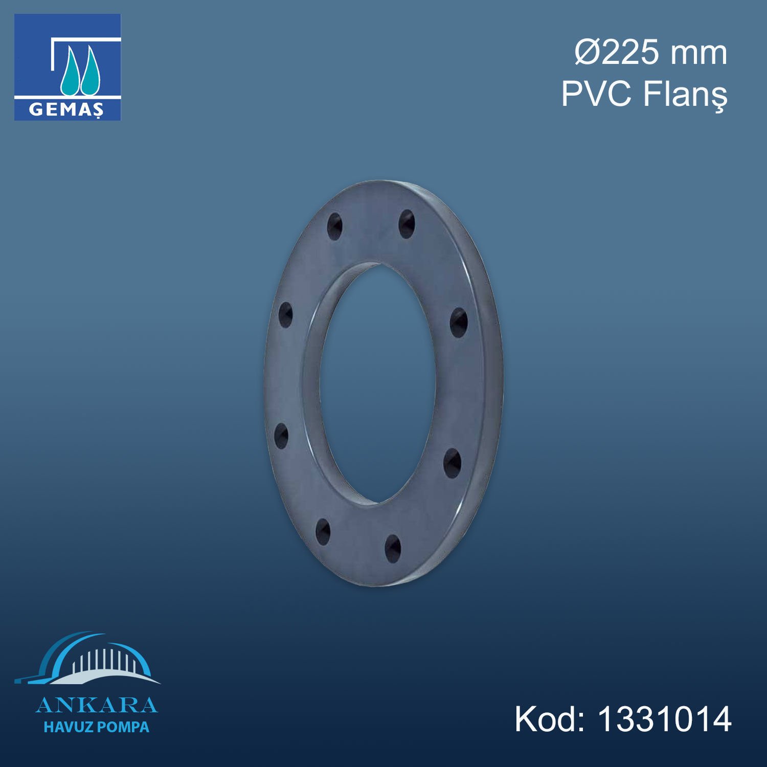 Ø225 mm PVC Flanş