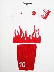 Sportech Beyaz Alevli Türkiye Forma Takımı  R0120