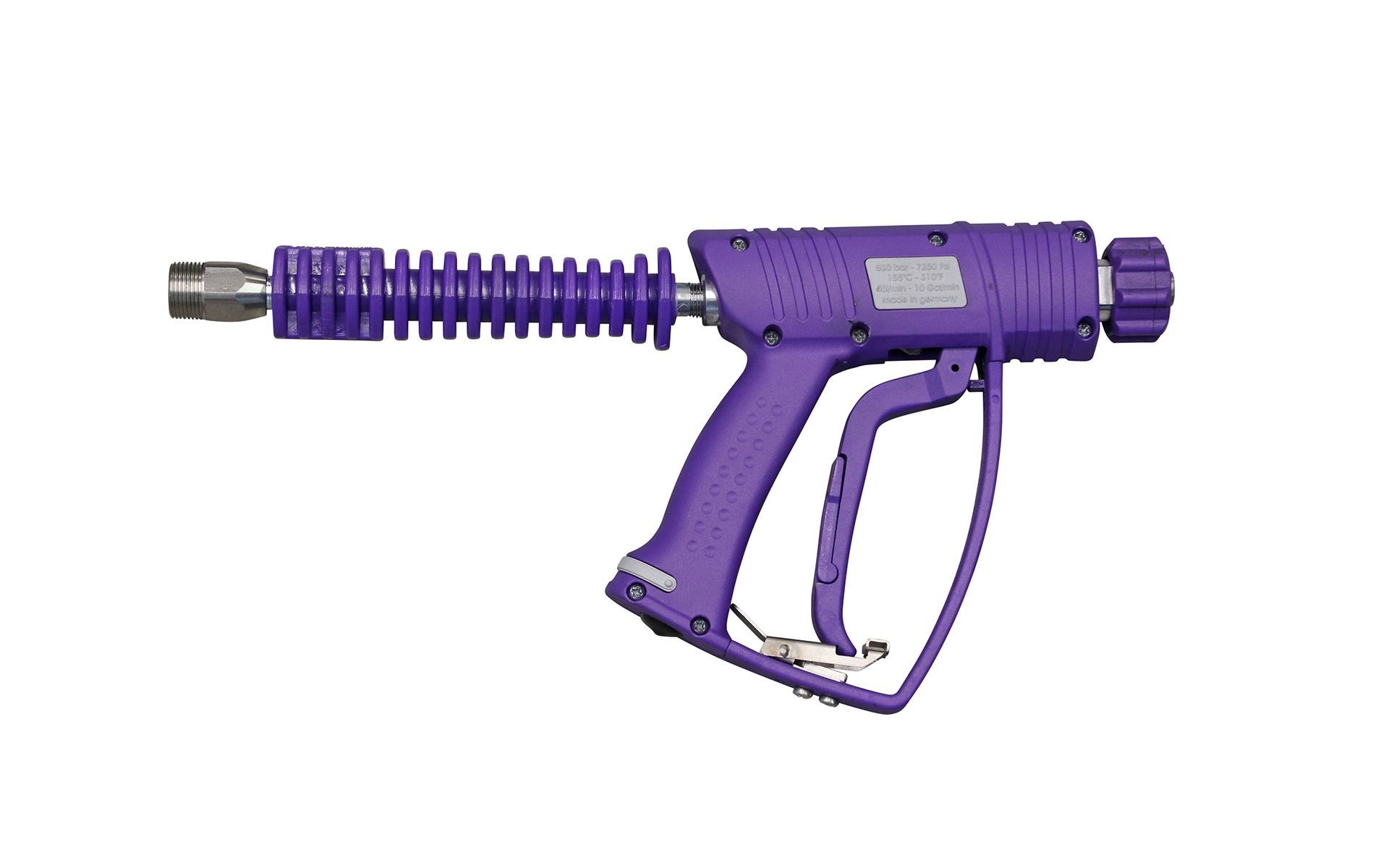 High pressure gun 5, 500 bar, 155 °C, M22 outer thread x M22 inner thread, safety plus,