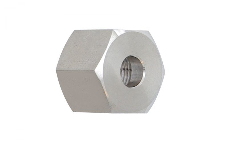 Coupling nut 500 bar, 3/8'' inner thread for nozzle support plug in nozzles
