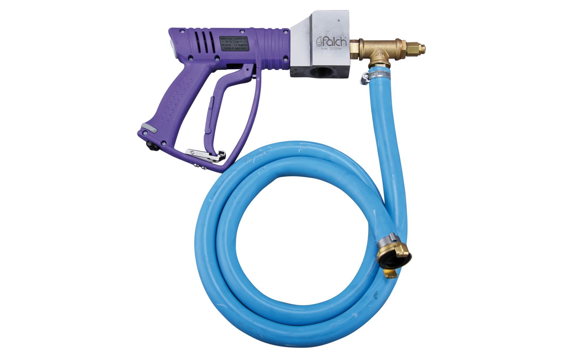 High pressure dump gun 30, 3000 bar, 70 °C M26 inner thread x M26 inner thread, safety