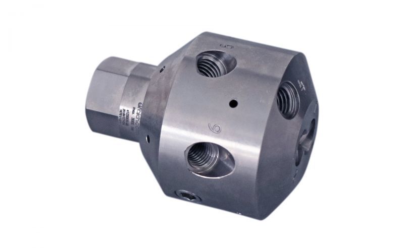 Nozzle holder corner head 30, 10/5, 3000 bar, 125kW, self drive, without nozzle style 9