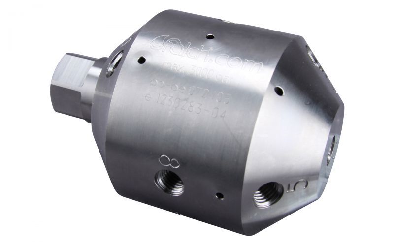 Nozzle holder drainspeed 30, 12/4, 3000 bar, 250kW, self drive, without nozzles style 9