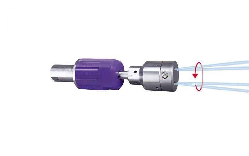 Rotor nozzle pointspeed 30, 4/2, 3000 bar, 70 °C 9/16''unf-lh inner thread, 125kW, nozzle