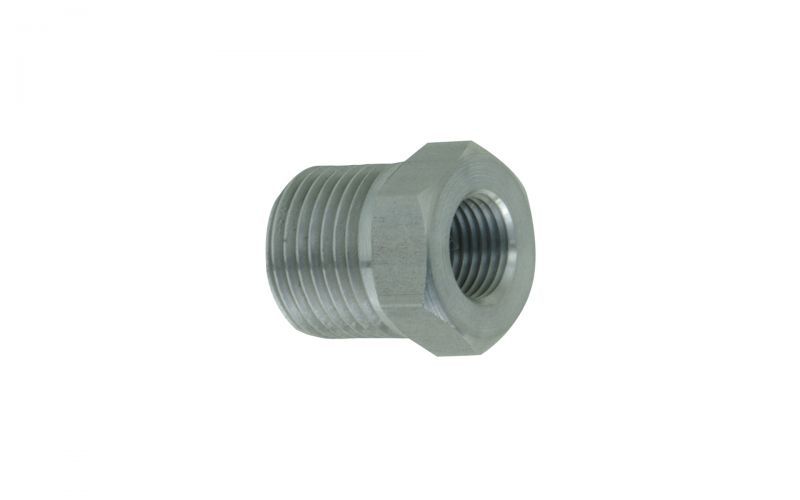 Reduction 500 bar, 1/4'' inner thread x 1/2'' outer thread