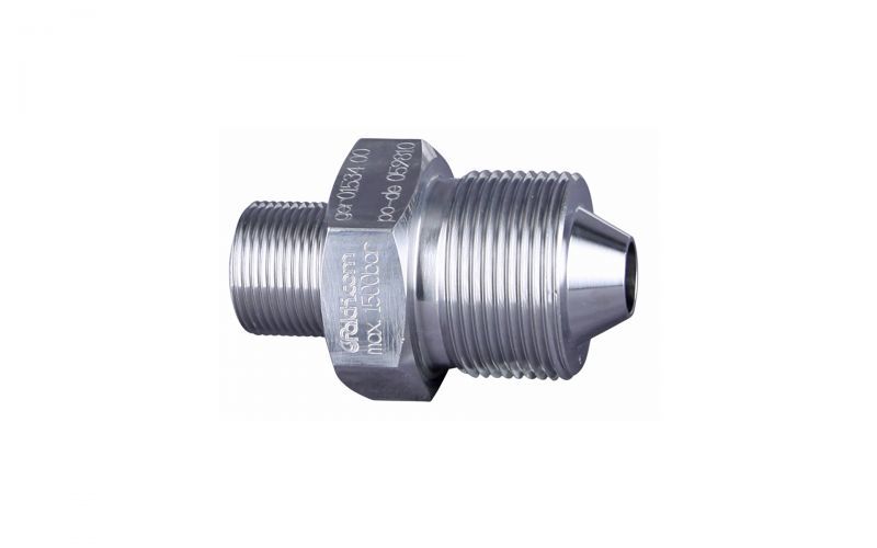Double nipple 1500bar, M36 outer thread x M24 outer thread dko
